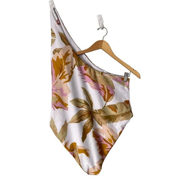 Baiia Summer Bahamas One Shoulder Swimsuit Womens 24 One Piece Beach Resort - Picture 2 of 8